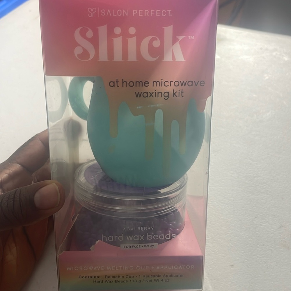 Sliick By Salon Perfect Home DIY Wax Microwave Cup For Melting Wax Beads Bnib